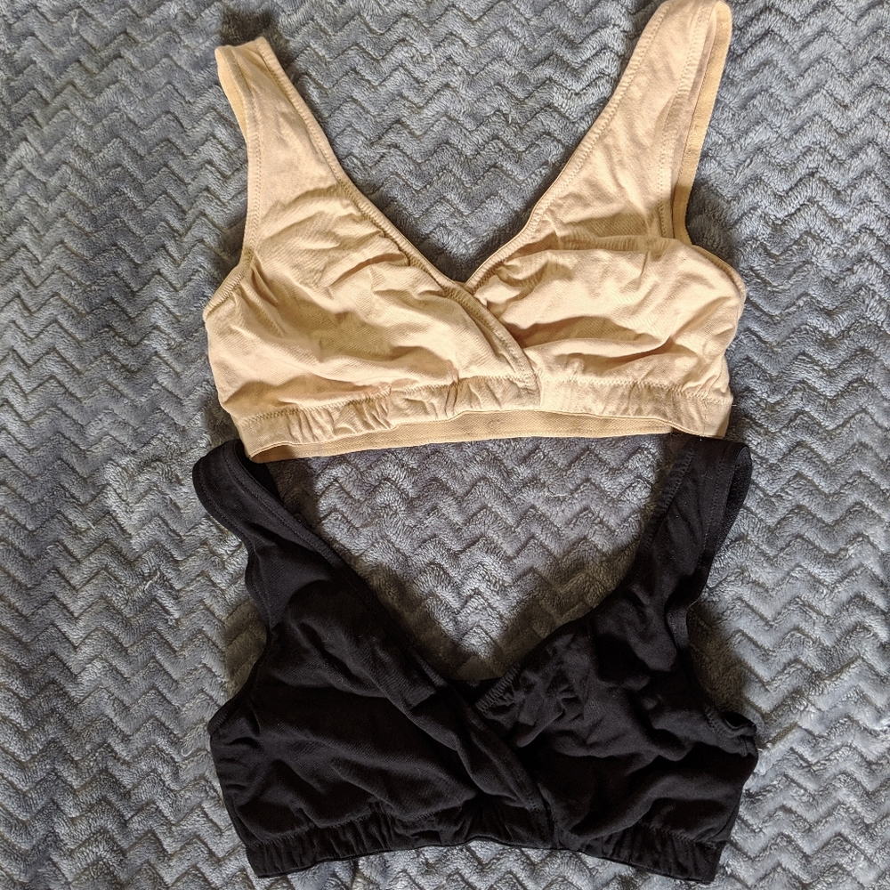 (2) Motherhood Nursing Sleep Bra Size S